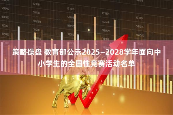 策略操盘 教育部公示2025—2028学年面向中小学生的全国性竞赛活动名单