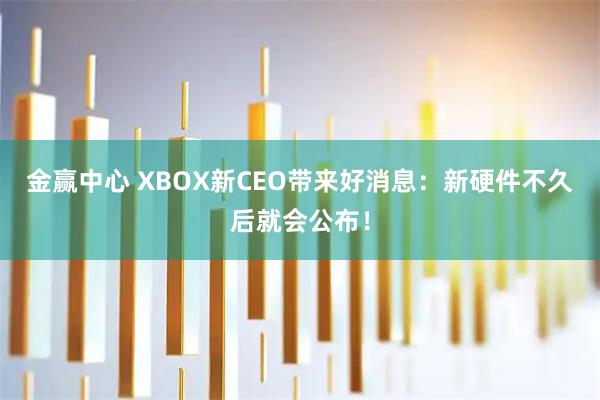 金赢中心 XBOX新CEO带来好消息：新硬件不久后就会公布！